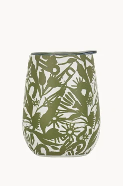 Picnic Vibes|Drinkware|Annabel Trends Abstract Gum Wine Tumbler 295ml Olive