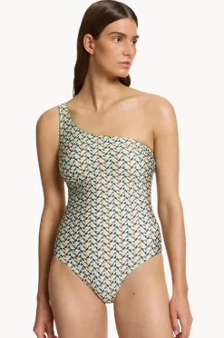 One Pieces|Jets Acacia One Shoulder One Piece Multi