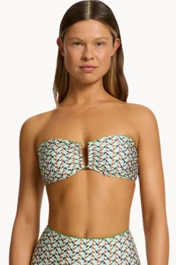 Bikini Tops|Jets Acacia U Trim Bandeau Multi
