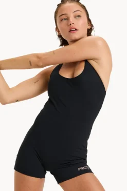 One Pieces|Roxy Active Boyleg One Piece BLACK