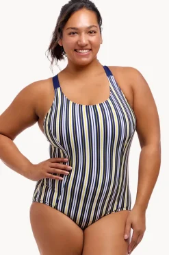 One Pieces|Funkita Admiralty Stripe Brace Me Back One Piece Navy/white