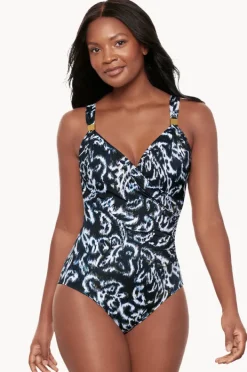One Pieces|Miraclesuit Adorn Siren One Piece Black/white