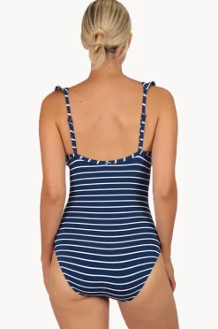 One Pieces|Baku All Aboard E/F Underwire Frill One Piece Indigo