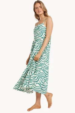 Dresses|Billabong All The Waves Lost Love Maxi Dress Evergreen