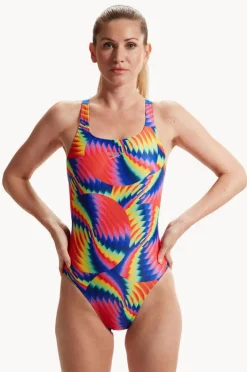 One Pieces|Speedo Allover Digital Leaderback One Piece Multi