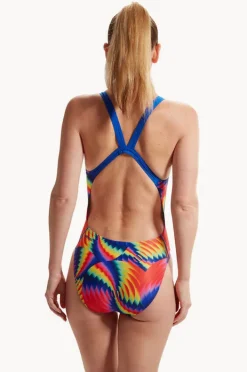 One Pieces|Speedo Allover Digital Leaderback One Piece Multi