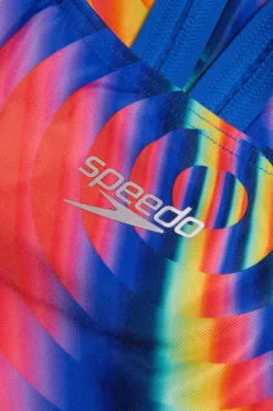 One Pieces|Speedo Allover Digital Leaderback One Piece Multi