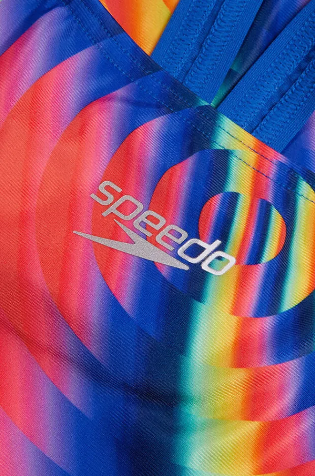 One Pieces|Speedo Allover Digital Leaderback One Piece Multi