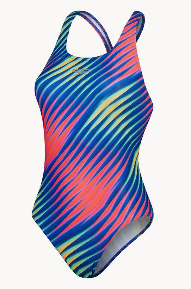 One Pieces|Speedo Allover Digital Powerback One Piece Multi