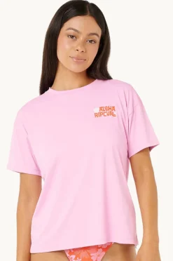 Rashies & Sunsuits|Rip Curl Aloha State Suntop Pastel Pink