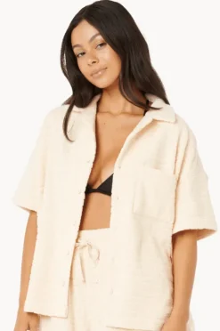 Tops|Rip Curl Aloha State Terry Shirt Off White