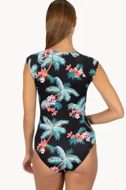 Rashies & Sunsuits|Baku Amalfi Cap Sleeve Zip Sunsuit Amalfi floral