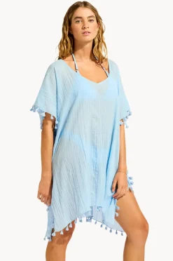 Overswim|Seafolly Amnesia Kaftan Cornflower