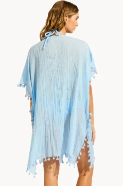 Overswim|Seafolly Amnesia Kaftan Cornflower