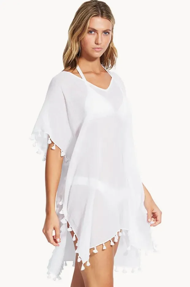 Overswim|Seafolly Amnesia Kaftan White