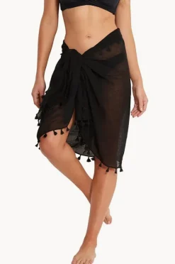 Sarongs|Seafolly Amnesia Sarong Black