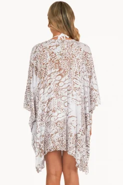 Overswim|Sundrenched Animal Short Tunic Taupe