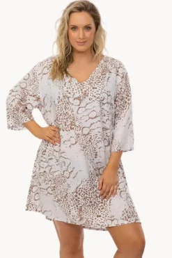 Overswim|Sundrenched Animal Tunic Taupe