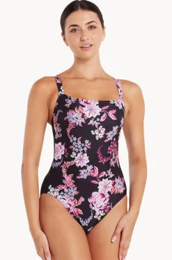 One Pieces|Zoggs Artisan Adjustable Classic Back One Piece Black/Pink
