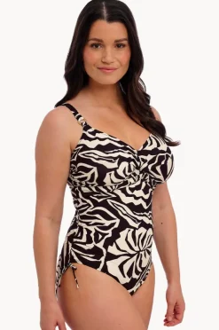 One Pieces|Fantasie Aruba Nights G Cup Twist Front One Piece Black/cream