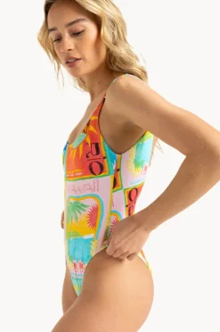 One Pieces|Roxy Atlas High Leg One Piece Sky