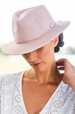 Headwear|Rigon Avoca Flexibraid Adjustable Fedora Rose