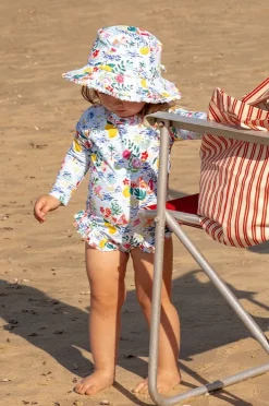 Rashies & Sunsuits|Minihaha Baby Girls Addison Sunsuit Blue/Multi