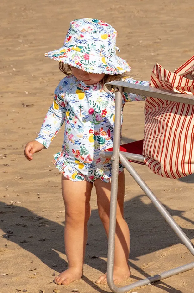 Rashies & Sunsuits|Minihaha Baby Girls Addison Sunsuit Blue/Multi