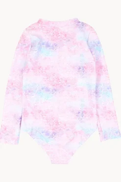 Rashies & Sunsuits|Minihaha Baby Girls Eliza Sunsuit Pink/Blue