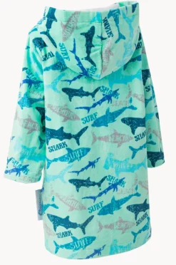 Towel Robes & Ponchos|Towel Robes & Ponchos|Back Beach Co Baby Sharky Hooded Towelling Robe 12-24M Mint