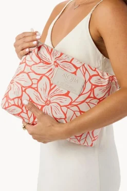 Travel|Bags|Aloha Backyard Mid Pouch Red