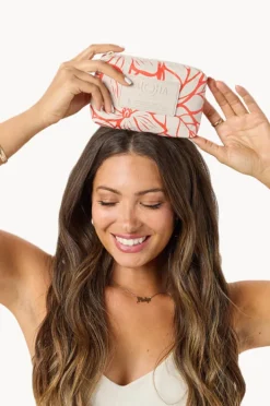 Travel|Bags|Aloha Backyard Mini Pouch Red