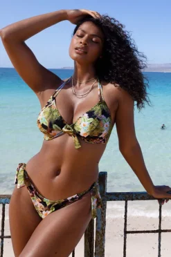 Bikini Tops|Freya Bahama Shores E Cup Halter Black