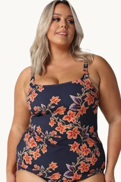 Tankini Tops|Capriosca Bahamas Tankini Separate Navy/orange