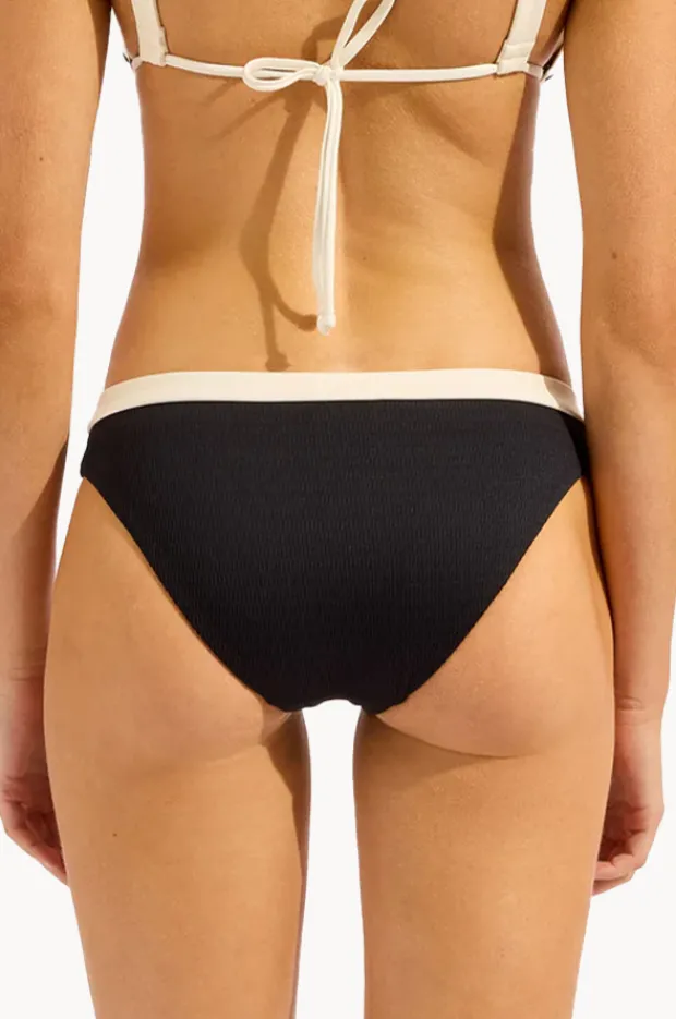 Bottoms|Seafolly Bandwave Hipster BLACK