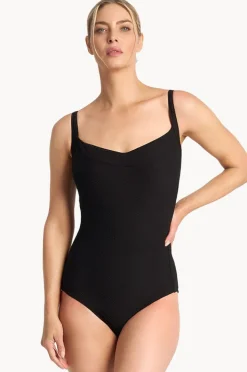 One Pieces|Poolproof Barbados F/G Cup One Piece BLACK