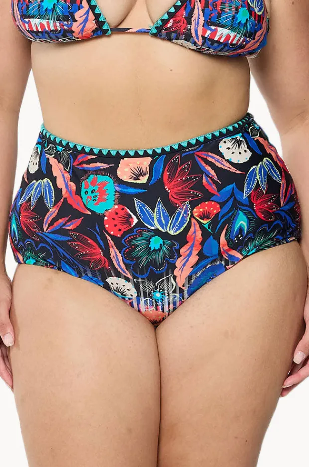 Bottoms|Capriosca Barbados High Waisted Pant Multi
