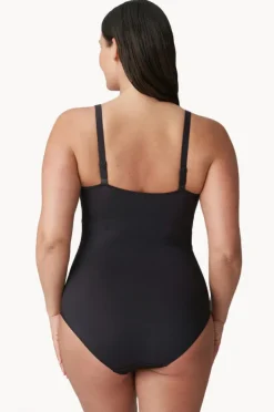 One Pieces|Prima Donna Barrani H Cup Ruched One Piece Coffee
