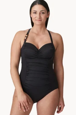 One Pieces|Prima Donna Barrani I Cup Ruched One Piece Coffee