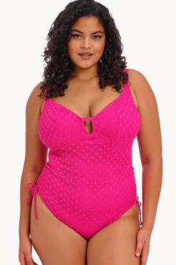One Pieces|Elomi Swimwear Bazaruto F/FF Cup Cut Out One Piece Fuchsia