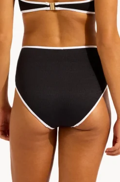 Bottoms|Seafolly Beach Bound High Waisted Pant Black