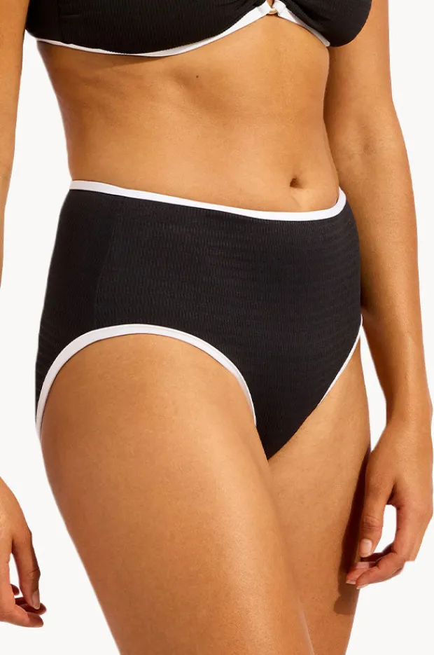 Bottoms|Seafolly Beach Bound High Waisted Pant Black