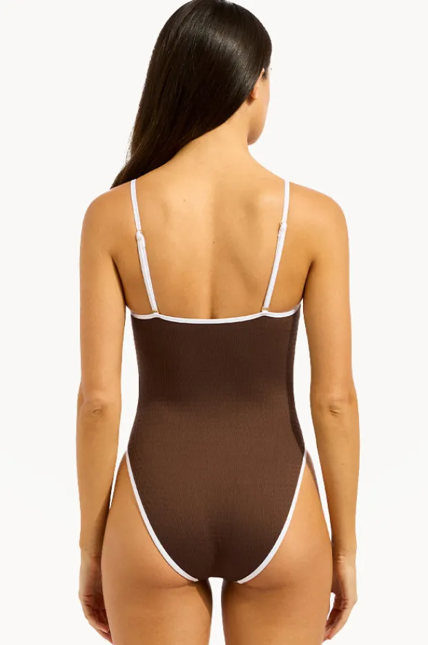 One Pieces|Seafolly Beach Bound Square Neck One Piece