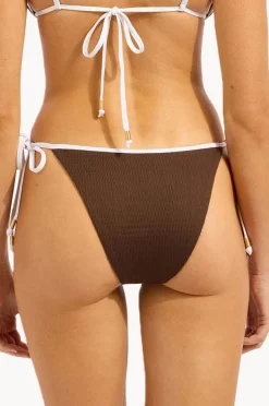 Bottoms|Seafolly Beach Bound Tie Side Rio Pant Dark chocolate