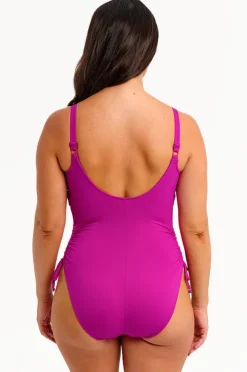 One Pieces|Fantasie Beach Waves F Cup Twist Front One Piece Fuchsia