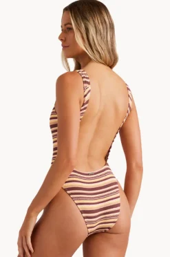 One Pieces|Billabong Beach Waves Square Tank Chocolate