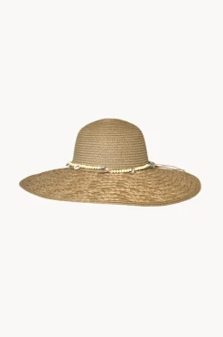 Headwear|Cherry Red Beaded Wide Brim Patterned Hat Toast