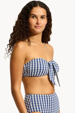 Bikini Tops|Seafolly Bella Bandeau Marine
