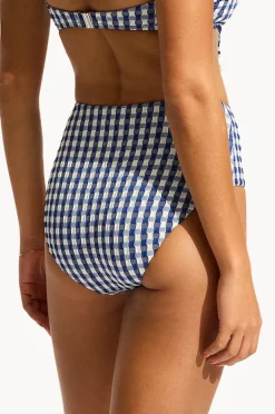 Bottoms|Seafolly Bella High Waisted Pant Marine
