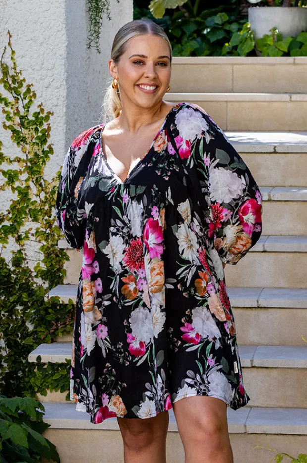 Dresses|Sea Level Belle Boho Short Dress Black